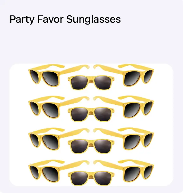 one happy dude party decor sunglasses

